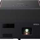 Epson EpiqVision Mini EF12 Smart Streaming Laser Projector, HDR, Android TV, Movies, Family Gaming, Portable, sound by Yamaha, 3LCD, Full HD 1080p, 1000 lumens Color & White Brightness Bluetooth Black