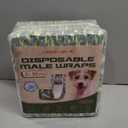 Dog Diapers Male,50 Count Small Male Dog Diapers Disposable for Doggie & Puppy,Ultra Absorbent Male Dog Wraps,Belly Bands for Male Dogs with Wetness Indicator(S Same as Other Brands' XS)