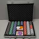 Poker Chip Set - 500PCS Poker Chips with Aluminum Case, 11.5 Gram Chips for Texas Holdem Blackjack(500pcs)