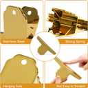 Coideal Gold Metal Bulldog Paper Clips, 3 Pack Stainless Steel Large Bull Clips Clamps for Drawing Board, Home Kitchen Office (5.7 inch / 14.5 cm)