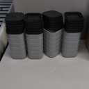 shouwuhho 24 Pack Furniture Risers Adjustable Bed Risers Heavy Duty Lifts Height 1", Square Stackable Bed Risers 1, 2 or 3 Inch for Desk Leg Table Couch Sofa Chair Bed Frame Legs Dorm, Gray