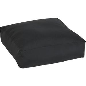 Square Floor Pillow Cushion – Thick Seating Pillow for Adults, Oversized Black Ground Ottoman Pouf for Living Room, Reading & Yoga Meditating