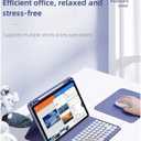 Keyboard Case for iPad Air 11 inch 2025(M3)/2024(M2)/Air 5/Air 4 with Pencil Holder, Cute Candy Color Round Key Detachable Keyboard aslo for iPad Pro 11 4th/3th/2nd/1st Gen ,Teal