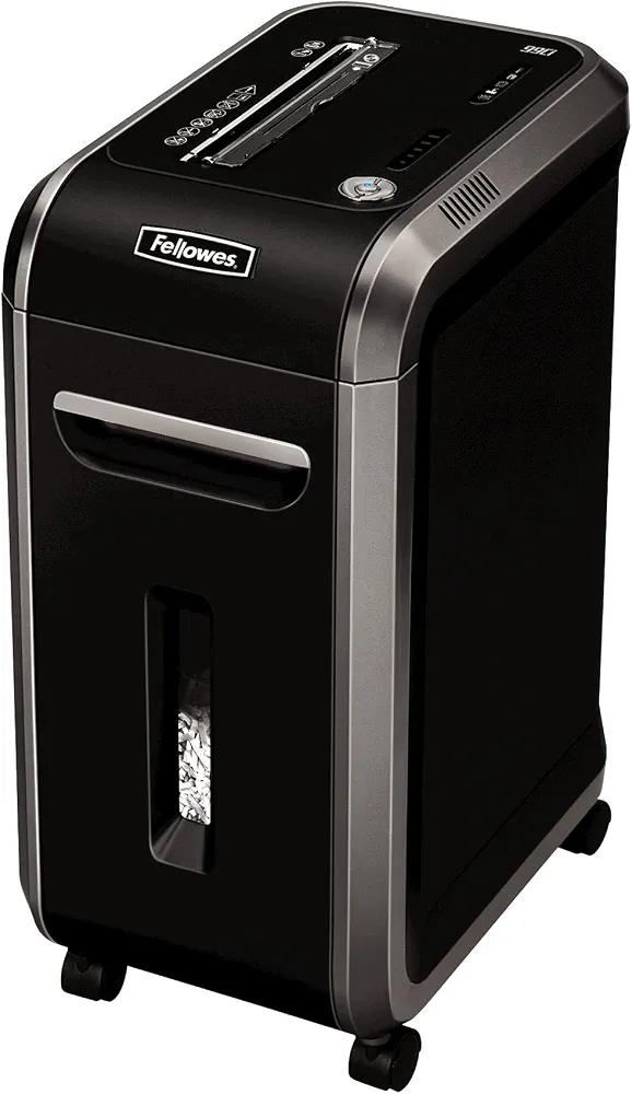 Fellowes Powershred 99Ci 18-Sheet 100% Jam-Proof Heavy Duty Crosscut Paper Shredder Machine for Office and Home, Black/Gray 3229912