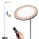 36W LED Floor Lamp, Super Bright Standing Lamp, Modern Stepless Dimmable Torchiere Tall Lamp with Remote Control, 350° Rotating Head Reading Floor Lamp for Living Room, Bedroom, Office -
Gunmetal