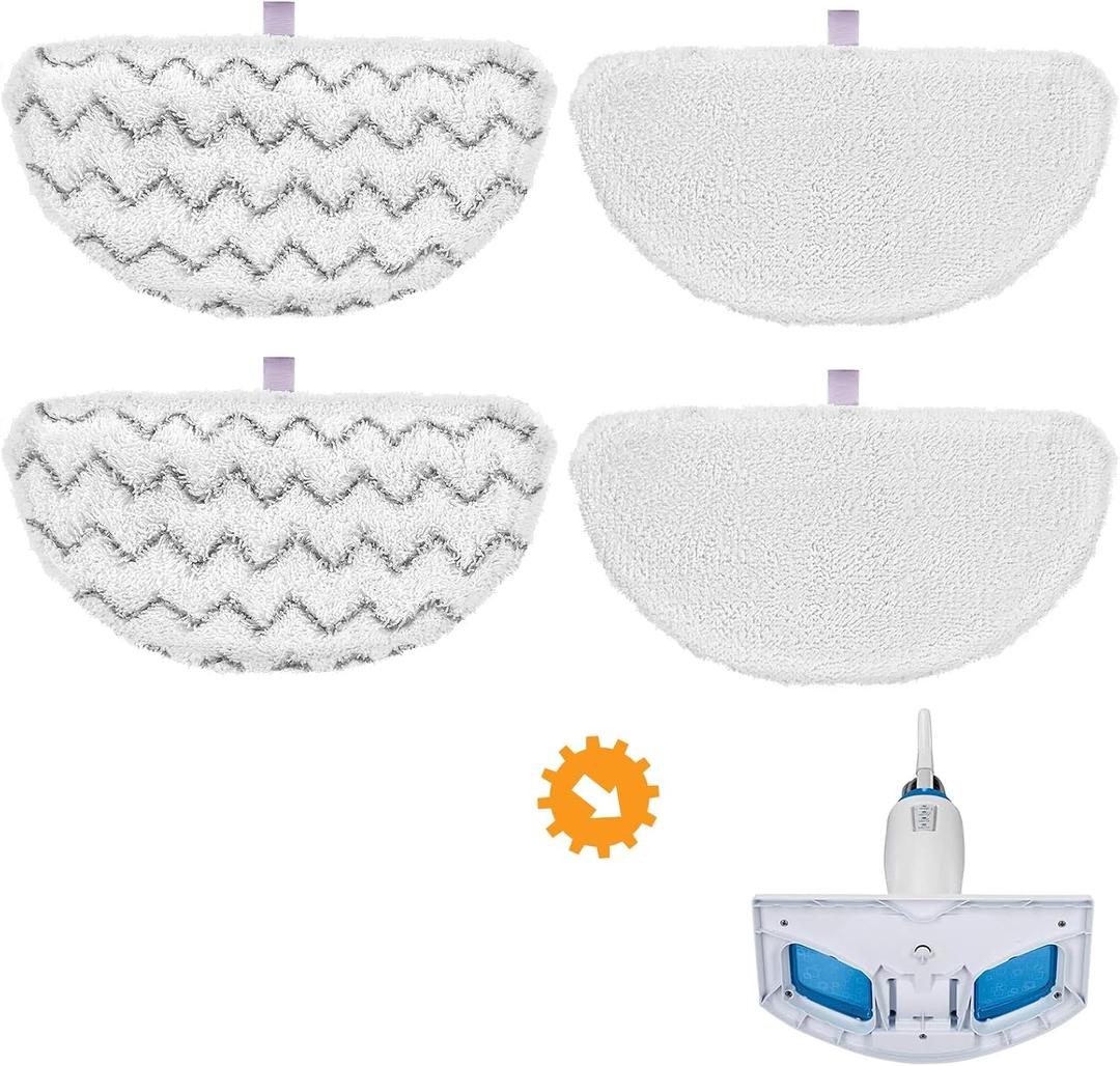 1940 for Bissell Steam Mop Pads for Bissell PowerFresh Steam Mop 1806 1544 1440 2075A 2685A 1940W 19404 Series, Model 19402 19408 1940a 1940f 1940q 1940t B0006 B0017, Part #5938#203-2633, 4 Pack