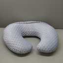 DONOMILO Nursing Pillow and Positioner Breastfeeding and Bottle Feeding, Propping Baby, Tummy Time, Sitting Support for Baby Boy Baby Girl, with Removable Dots Cover (Blue)