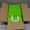 Toovip 50 Pack 8x4.75x10 Inch Medium Grass Green Kraft Paper Bags with Handles Bulk, Gift Bags for Birthday Party Favors Retail Grocery Shopping Business Goody Craft Merchandise Take Out Sacks