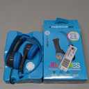 JLab JBuddies Folding Kids Wired Headphones, Toddler Headphones, Noise Isolation, Kids Safe, Volume Limiting Headphones, Headphones for Children, Gray/Blue