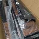 DUMOS Dresser for Bedroom, Storage Organizer with 9 Drawers, Chest of Drawers with Fabric Bins, Sturdy Metal Frame, Wood Tabletop for Guest Room, Closet, Entryway, Brown