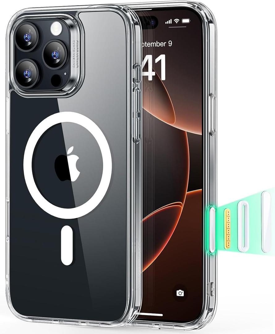 ESR for iPhone 16 Pro Case, Camera Control Cover, Compatible with MagSafe, Shockproof Military-Grade Protection, Magnetic Phone Case for iPhone 16 Pro, Classic Hybrid Case, Clear