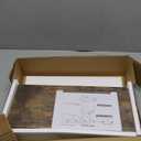 QEEIG Bathroom Floating Shelves for Wall - 15.7" Wall Mounted Shelf Over Toilet Farmhouse Home Decor Display Bookshelf Small 15.7 x 6.7 inch Set of 2, Rustic Brown (008-40BN)