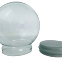 Home Decoration DIY Empty Glass Snow Globe Kit (D120mm) - Water Globe Accessories