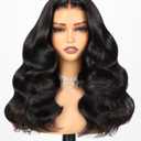Arabella 6x6 Wear and Go Glueless Wigs Human Hair Pre Cut Lace 210% Density Lace Front Wig Human Hair 12A Real Pre Plucked Bleached Knots Body Wave Wig (20inch, 6x6 Body Wave Wig)