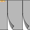 Yotache Magnetic Screen Door Fits 96" x 80" Height Doors, Actual Screen Size 98" W x 81" L, Double-Sided Opening Screen Reinforced Mesh with Strong Magnets for Garage & Sliding Door Black