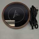 SWEETFULL Coffee Mug Warmer, 36W Electric Cup Warmer for Desk with 3-Temp Settings Advanced Temperature-Controlled Heating Coffee Gifts Accessories for Women Men Milk, Tea, Candle - Wood