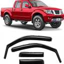 Voron Glass in-Channel Extra Durable Rain Guards for Trucks Nissan Frontier 2005-2021 Crew Cab, Window Deflectors, Vent Window Visors, 4 Pieces-220108