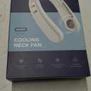 1S Cool Down 30F Neck Fan with Double Semiconductor Coolers, 360 Surrounded Personal Fans Air Conditioner that Blow Cold Air, 8H lasting Portable Fan with 3 Speed, Gifts for Men Women Outdoor Travel (Blue)