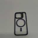 ESR for iPhone 15 Pro Case, Compatible with MagSafe, Military-Grade Protective Case, Built-in Stash Stand Phone Case, Scratch-Resistant Back Cover, Classic Series, Clear Dark Blue