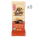 CLIF Nut Butter Bar - Chocolate Peanut Butter - Energy Snack Bars - Non-GMO - USDA Organic - Plant Based - Low Glycemic - 1.76 oz. (5 Pack)