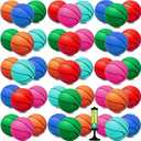 Oleitodh 30Pcs 7" Mini Basketball Balls Bulk PVC Small Basketballs for Over The Door Basketball Hoop Games Party Favors Indoor Outdoor Play Adults Kids Pool Beach Colorful