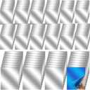 Suzile 120 Pcs Flexible Mirror Sheets Self Adhesive 8'' x 6'' PET Plastic Mirror Stickers for Walls Non Glass Protective Film Reflector Sheets for DIY Home Wall Decor