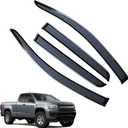 Accessories for Chevy Colorado Rain Guards 2022 2021 2020 2019 2018 2017 2016 2015 Window Visors Shades Extra Durable Tape-on Side Window Deflectors 4pcs Set