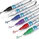 Schneider Paint-It 310 acrylic marker set 1 (2 mm round tip, high coverage, brilliant colour, for almost all surfaces) 6 pieces