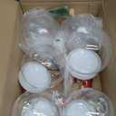 Shappy 4 Inch DIY Snow Globe Water Globe 6 Set Christmas DIY Kits Clear Plastic Water Globe Jar with Screw Off Cap for DIY Crafts Customization Home Decoration Gifts