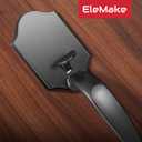 Front Door Handleset Entry Door Handle Set with Cove Knob for Right and Left Handed Sided Doors, Interior and Exterior Entrance Passage Lock Matte Black