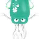 Magic Dancing Octopus Toy, Squid Crawling Toy with LED Light & Music, USB Rechargeable Interactive Baby Toys, Tummy Time Toys for Toddler Boys Girls Birthday (Green)