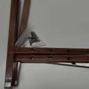 Airpark Adjustable Plant Stand Indoor, Metal Mid Century Modern Plants Stands, Stable Plant Holder Indoor Outdoor Corner, Fit 8 9 10 11 12 inch Pots,Brown Wood-Grain (Pot & Plant Not Included)