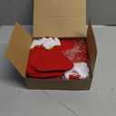 24 Pcs Mini Christmas Stockings Red with 10 Sheets Self Adhesive Vinyl Letters Stickers Kit Mailbox Stick Letters Small Holiday Christmas Stockings Bulk for Xmas (Red and White)