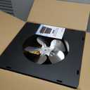 DC HOUSE 32 Watt Solar Attic Fan Solar Powered Roof Exhaust Fan Up to 3000 Sq Ft,2500 CFM Metal Shell Solar Vent Hail and Weather Resistance