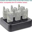 Retevis RT22 Walkie Talkie Charger, Six-Way Charger, Multi Unit Charging Station, Compatible with Retevis RT22 RT22S RB19 RB19P RB39 RB39P Walkie Talkie (1 Pack)