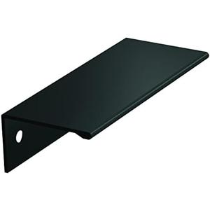 Amerock | Cabinet Pull | Matte Black | 3 inch (76 mm) Center-to-Center | Edge Pull | 1 Pack | Drawer Pull | Drawer Handle | Cabinet Hardware