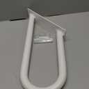 Wall Mount handrails for Outdoor Steps, Garage Railing with White Powder Coat Finished, Suitable for Garage, Porch and Garden18.9" Length, 1.3"Pipe, White