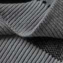 ZAFUL Mens Sweaters Casual Crewneck Textured Long Sleeve Color Block Vintage Knit Pullover Tops (XX-Large, 1-black)