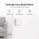 Aqara Zigbee Wireless Mini Switch,Compatible with Apple HomeKit,Google Home,Alexa,Requires Aqara Hub,Versatile 3-Way Control Button for Smart Home Devices,Works with IFTTT