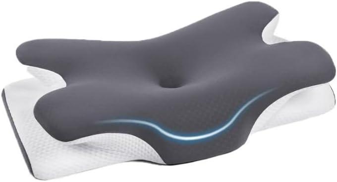 Ergo Cervical Neck Pillow for Sleeping Pillow Contour Memory Foam Pillows for Back, Side Sleeper Pillows 25 x 15 x 5.69 inches