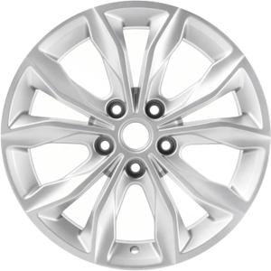 New 17 Inch 17x7.5 Inch Silver Aluminum Alloy Wheel Rims Fit for Chevrolet Malibu 2019 2020 2021 2022, ALY05894U20N, Direct Fit and OE Stock Replacement Rims