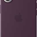 Apple iPhone 16 Silicone Case with MagSafe and Camera Control: Lightweight Phone Case, Wireless Charging Compatible, Smooth Matte Finish; Plum
