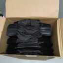 Aliceset 80 Pcs Thank You Insulated Bags for Food Delivery Bulk 9. 5 x 9. 5 x 6 Inch Take Away Bags Thermal Insulation Bag for Hot Cold Food Coffee Milk Seafood Pizza Catering Restaurant Grocery (Black)