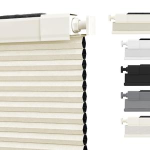 SUNOFF Cordless No Drill Blackout Cellular Shades, 31" W x 64" H, Beige