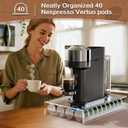 Coffee Pods Holder Acrylic Drawer Compatible with Nespresso Vertuo Capsules And Dolce Gusto Capsules 40 Pods Storage upgrade