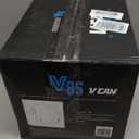 VCAN V85C 3/4 Open Face Motorcycle Helmet DOT Approved (Medium, Gloss White)