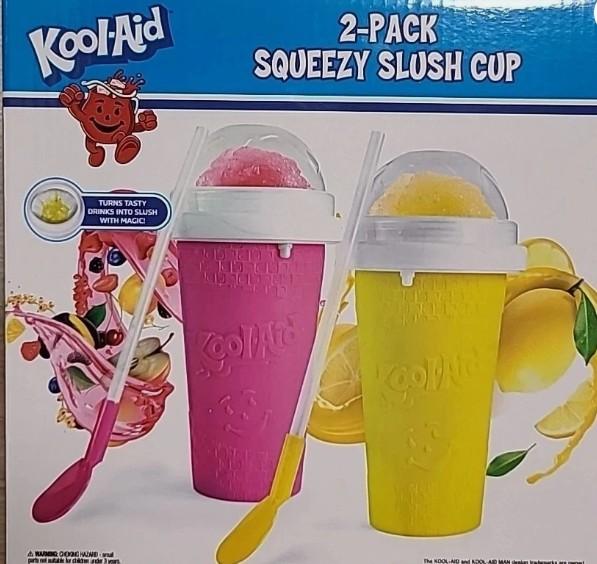Kool Aid 2 Pack Squeezy Slush Cup