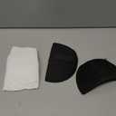 2 Pairs Shoulder Pads for Womens Clothing, 1.5cm Thickness Set-in Shoulder Pads Breathable Sponge Pads Shoulder Enhancer Sewing Supplies for Men Blazer Clothes Sewing Accessories (Black+White)