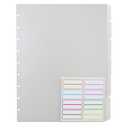 Discbound Dividers 6 Tab Medium 1 Set 9 Holes Clear