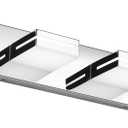 SineRise LED Modern Bathroom Vanity Light Fixtures (4-Light, 30-Inch, Dimmable), Chrome Modern Acrylic Bathroom Wall Lighting Fixtures Over Mirror (Cool White 6000K)